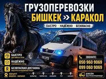 Грузоперевозки по маршруту Бишкек → Каракол - Быстро: доставка в