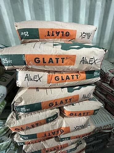 Затирка для плитки: Шпатлёвка GLATT AlinEX, фасовка по 25 кг. - Назначение: выравнивание — 1