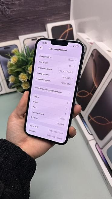 redmi note: IPhone 13 Pro Max, Б/у, 128 ГБ, Blue Titanium, Зарядное устройство, Защитное стекло, Чехол, В рассрочку, 79 % — 5