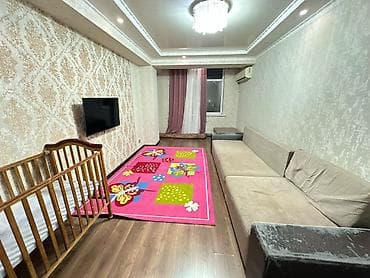osh flat: 2 комнаты, Семейным, С мебелью полностью — 3