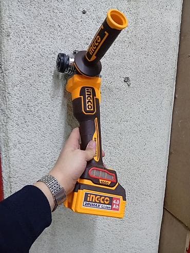 Аккумуляторная угловая шлифмашина INGCO - Питание: Li‑ion аккумулятор at lalafo.kg Аккумуляторная угловая шлифмашина INGCO - Питание: Li‑ion аккумулятор