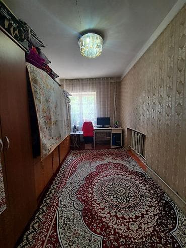 квартиры в рассрочку сокулук: 2 комнаты, 45 м², Хрущевка, 1 этаж, Старый ремонт — 4