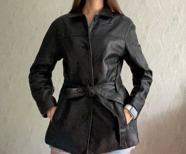куртка кожа: Кожаная куртка, Классическая модель, Натуральная кожа, M — 2