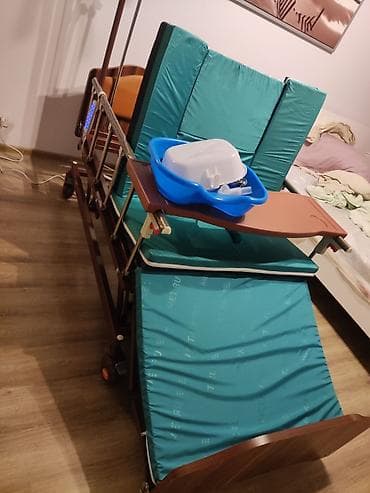 Медициналык эмерек: Функциональная медицинская/уходовая кровать с электрическими приводами — 4