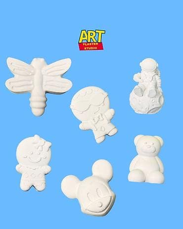 алтын балалык: Набор гипсовых фигурок для раскрашивания ART Plaster Studio - Белые — 3