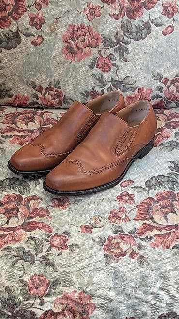 Мужские туфли, 43, Б/у, цвет - Коричневый — 1