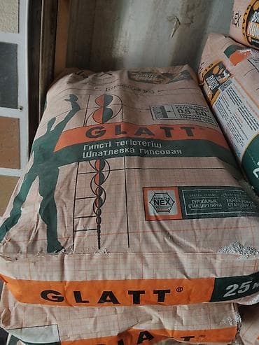Шпатлевка гипсовая GLATT, 25 кг - Тип: сухая смесь на гипсовой основе