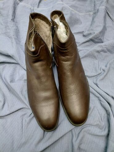 купить зимнюю мужскую обувь в бишкеке: Мужские зимние сапоги Корона336. размер 44. Турция, кожа — 1