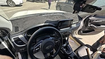 картер: Ворсовые Накидка на панель Kia, цвет - Черный, Новый, Самовывоз, Платная доставка — 2