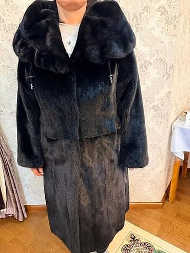 Дублёнкалар: Шуба, Норка, Узун модель, Капюшону бар, Стандарт — 3