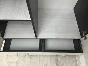 шкаф для стиральной машины в ванной: Шкаф для одежды, Прямой, Дерево — 3