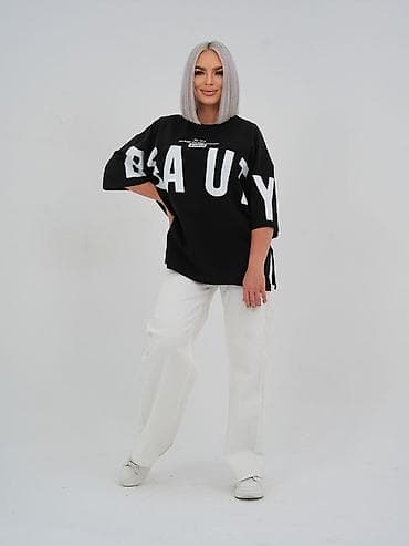 красивые футболки женские: Футболка, Оверсайз, Хлопок, Все размеры — 2