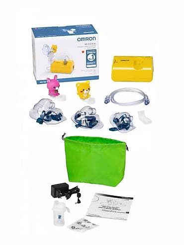 omron: Ингалятор небулайзер взрослый и детский NE-C24 Kids компрессорный — 3