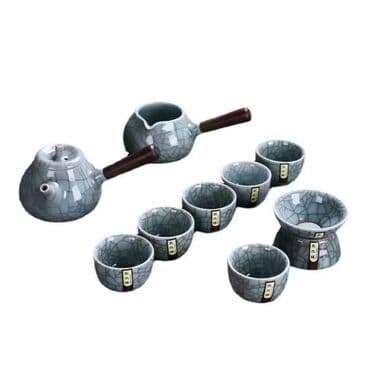 кофеварка турка: Набор для Китайских чайных церемоний. Цвет: Небесно голубой Принт — 5