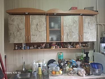 кухонный стенки: Кухонный гарнитур с мойкой и верхними шкафами Состав: - Нижняя тумба — 2