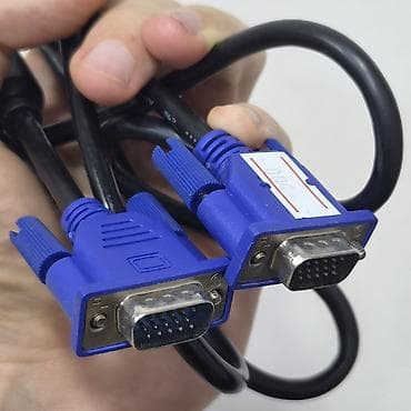 Настольные ПК и комплектующие: VGA кабель (D-Sub 15-pin) папа–папа Рабочий 100% Оригинал. 2шт. Цена — 1