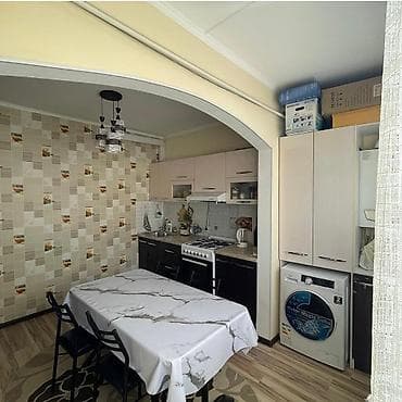 2 бөлмө, 67 м², 12-мкр 106-серия жакшыртылган, 4 кабат, Евро оңдоо — 2
