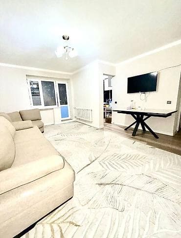 Квартиры: 2 комнаты, 47 м², Ошский рынок / базар 104 серия, 4 этаж, Евроремонт — 3