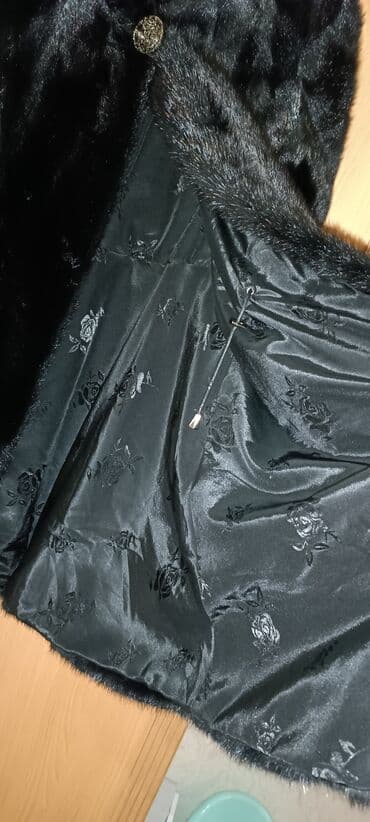 Спецодежда: Шуба, Норка, По колено, С капюшоном, L — 3