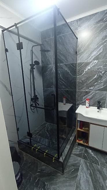 Смесители для раковин: Душевая кабина #Душевая перегородка #закалённое стекло 8мм #стекло — 3