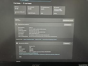 redmi note 9 64: Ноутбук от "Aser" 2023г На процессоре core i3 1215u Оперативная — 4