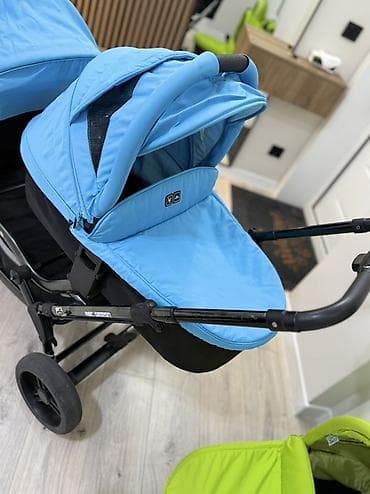 коляска на двойню: Коляска, Другой бренд, цвет - Желтый, Б/у, Самовывоз — 4