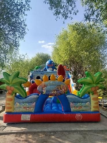 детские надувные батуты: Батут Надувной, Б/у — 1