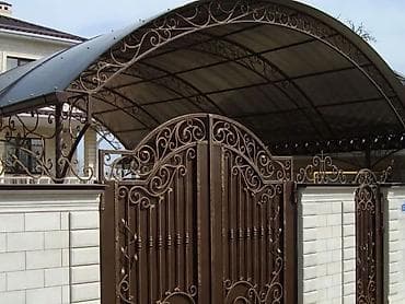Үй жана бакча үчүн баардык: Навес из проф трубы под ключ. арка, полуарка, односкат, двускат — 8