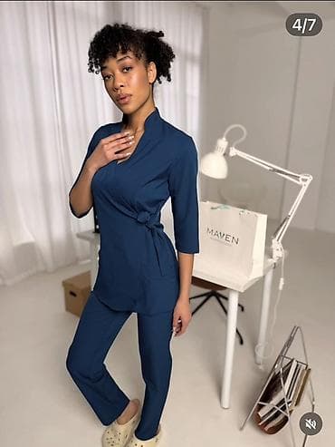 nike skepta: Женский медицинский костюм с запахом Модель “ Токио” - Комплект — 1