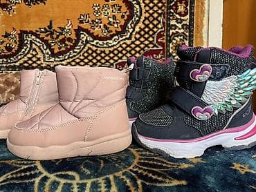 зимние сапошки: Комплект, цвет - Розовый — 2