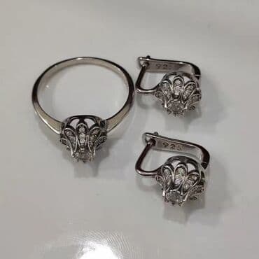 свадебные платья от производителя: Серебро 925 пробы Размеры имеются Цена 2600 сом Для заказа — 4