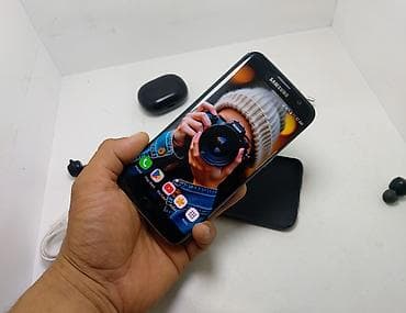 galaxy s 7: Samsung Galaxy S7 Edge, Б/у, 64 ГБ, цвет - Черный, 1 SIM, 2 SIM — 7