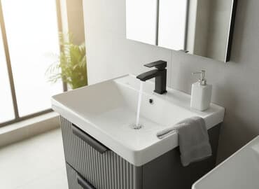 Раковина для ванной, Квадрат форма, Материал: Керамика, x 60 см