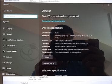 display: Б/у, Intel Core i7 — 4