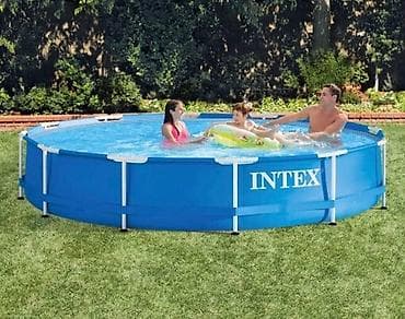 Спорт и хобби: Бассейн каркасный INTEX + фильтр-насос 220В, 3,66х0,76 м (28212) — 3