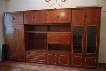 финская стенка: Гарнитур для зала, Б/у, Дерево, Самовывоз — 7