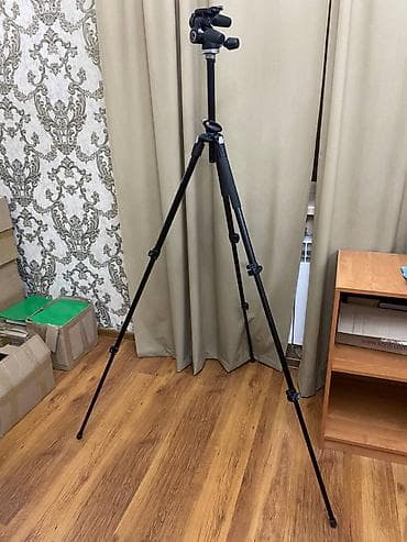 Техника и электроника: Штатив Manfrotto 190XPROl + голова Manfrotto 804RC2 БУ в идеальном — 7