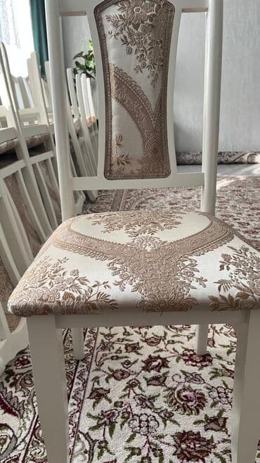 купить диваны для кафе: Стул для кухни, Новый, Дерево, цвет - Белый — 4