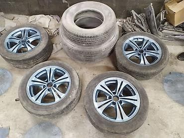 diski kg: Колеса в сборе 215 / 55 / R 16, Лето, Б/у, Комплект, Легковые, Литые, отверстий - 5 — 1