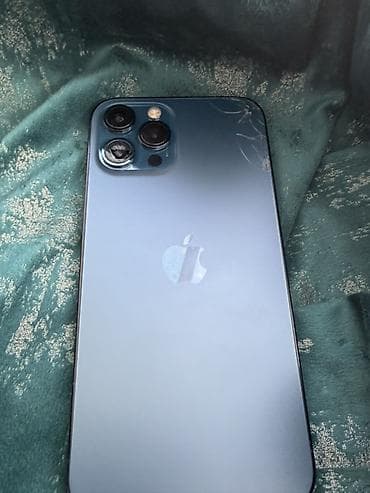 IPhone 12 Pro Max, Б/у, 256 ГБ, Pacific Blue, Коробка, 78 %