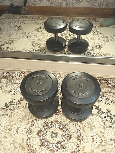 Гантелдер: Продаю гантели Technogym по 16 кг каждый, 32 кг пара. - Бренд — 1