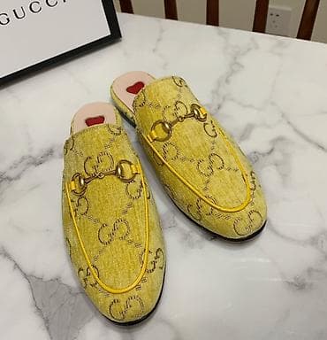 лоро piano: Лоферы, 38, Gucci, Новый, цвет - Желтый — 1