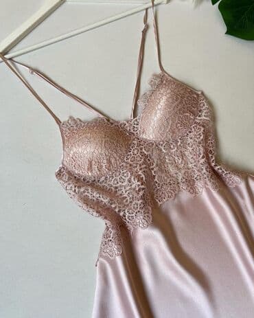 белая ночная сорочка: Ночная сорочка, Атлас, Длинная модель, XS, S, M — 7