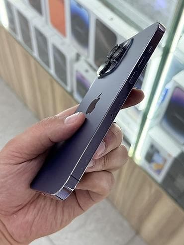 redmi note 19: IPhone 14 Pro Max, Б/у, 128 ГБ, Deep Purple, Защитное стекло, Чехол, 82 % — 5