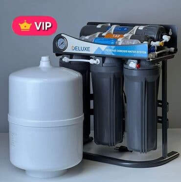 Фильтр для питьевой воды, Кол-во ступеней очистки: 6, Бесплатная установка, Объем бака: 10 литров, Тип очистки: Система обратного осмоса, Бренд: Deluxe
