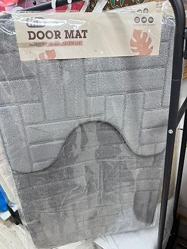 Коврик для двери (Door Mat), серый. - Материал: мягкий, приятный на — 1
