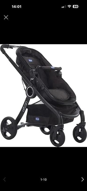 Коляска, Chicco, цвет - Черный, Новый, Самовывоз