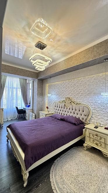 Недвижимость: 3 комнаты, 90 м², Кожомкул стадион Элитка, 13 этаж, Дизайнерский ремонт — 5