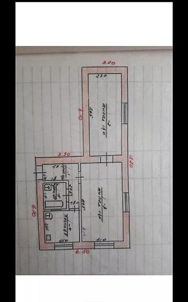 1 комнатная квартира снять: 2 комнаты, 44 м², 104 серия, 1 этаж, Старый ремонт — 2