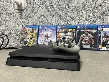 PlayStation 4 Slim + набор игр и аксессуаров Комплектация: - Консоль